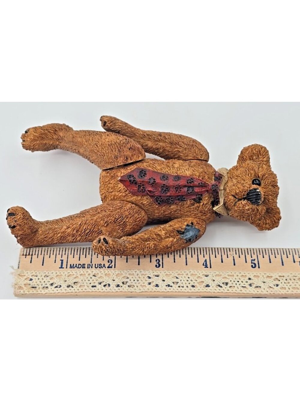 Boyds Bear "Gus" Griszberg #3200 Figurine True Blue Shoe Box Bear Resin 5.725" - Picture 9 of 10